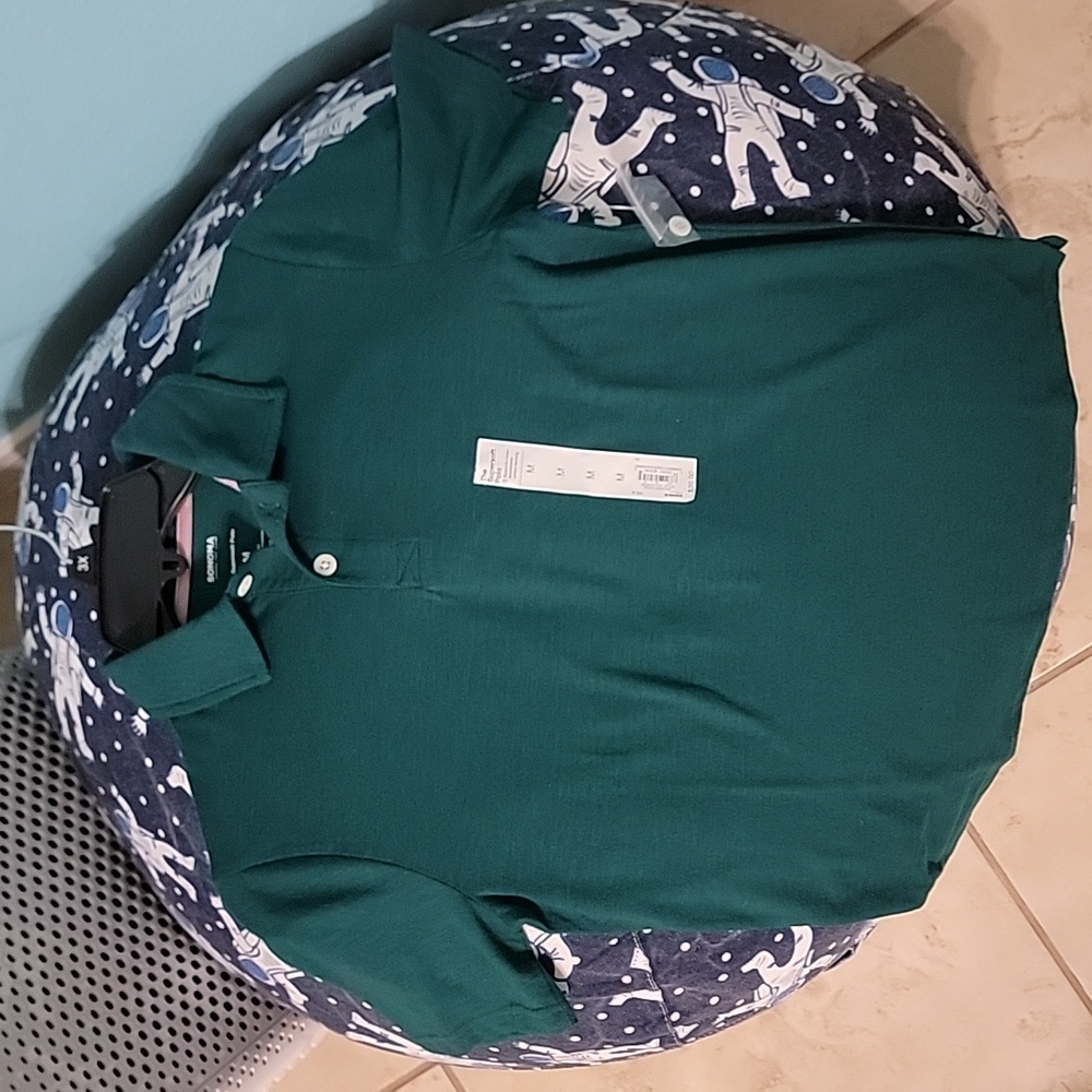 Sonoma supersoft green polo, size M